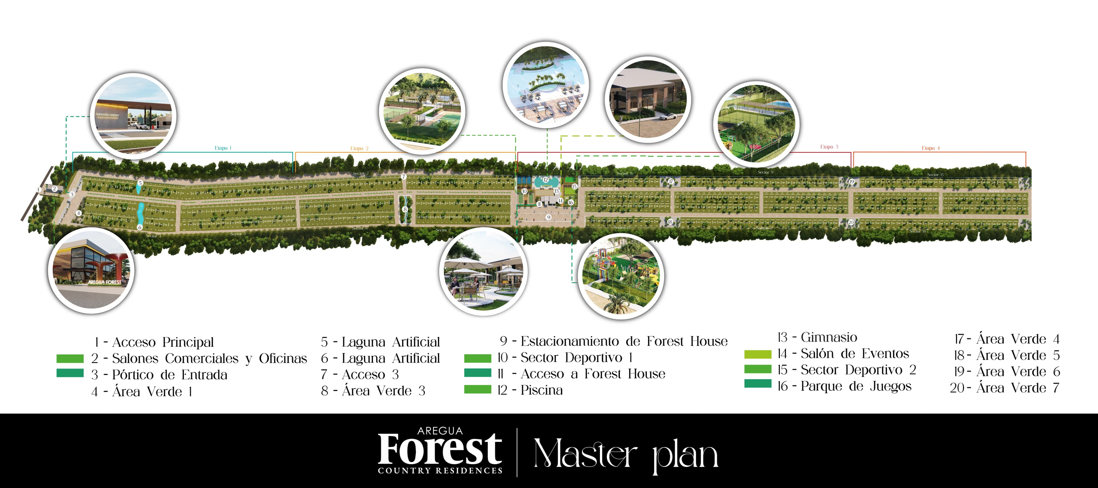 Plano General — Areguá Forest Country Residences