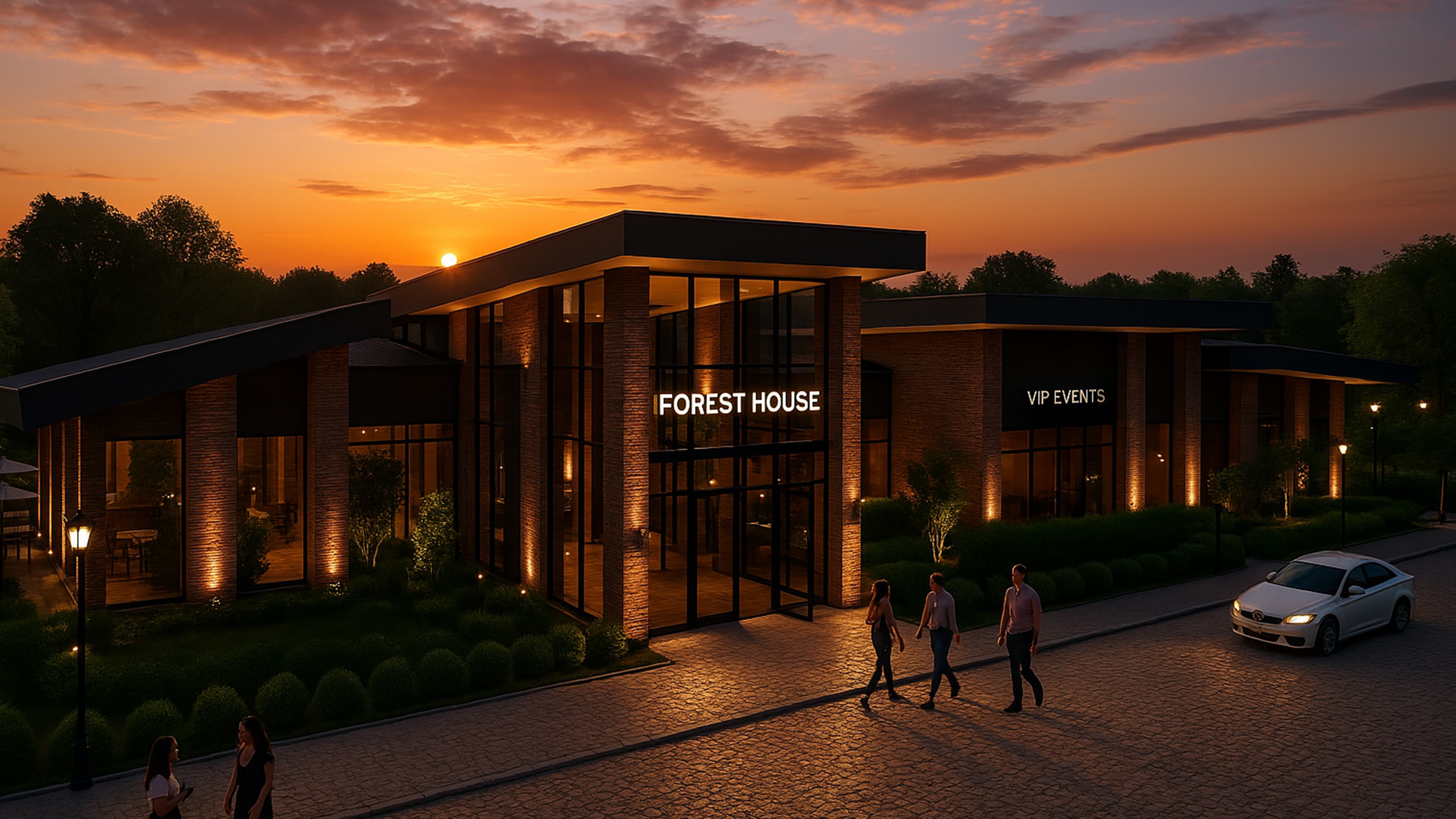Areguá Forest — Forest House al atardecer